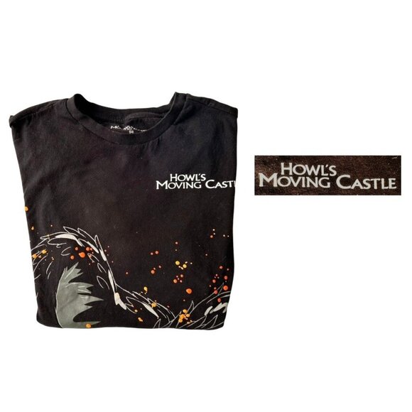 Howls Moving Castle T Shirt Small Black Studio Ghibli Boxlunch Graphic Anime - Picture 7 of 12